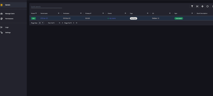 Dedicated Panel screenshot 1